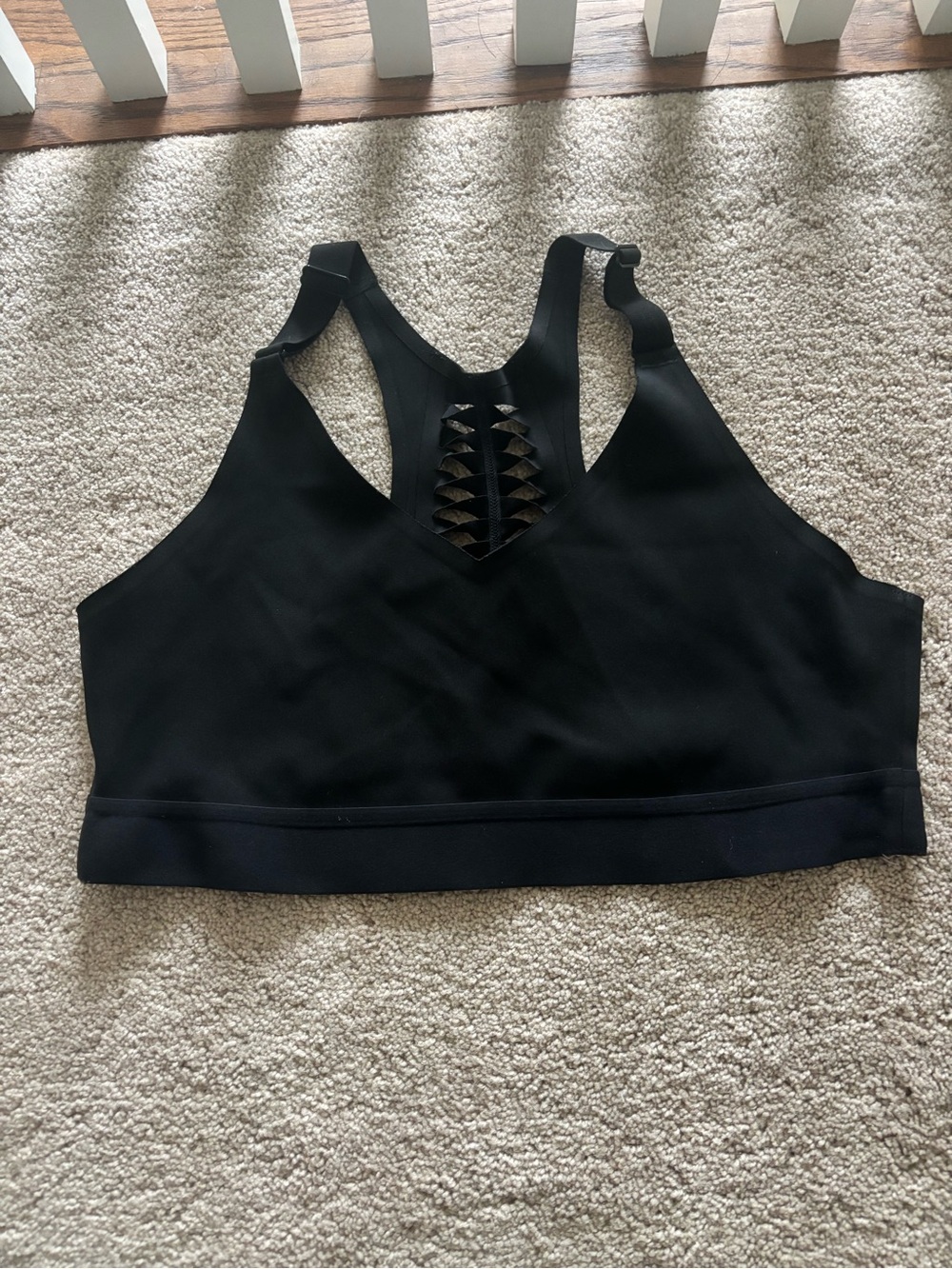 Victoria's Secret Black Strappy Sports Bralette